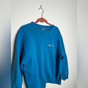 🔴 Classic Champion Crewneck VINTAGE/TEAL